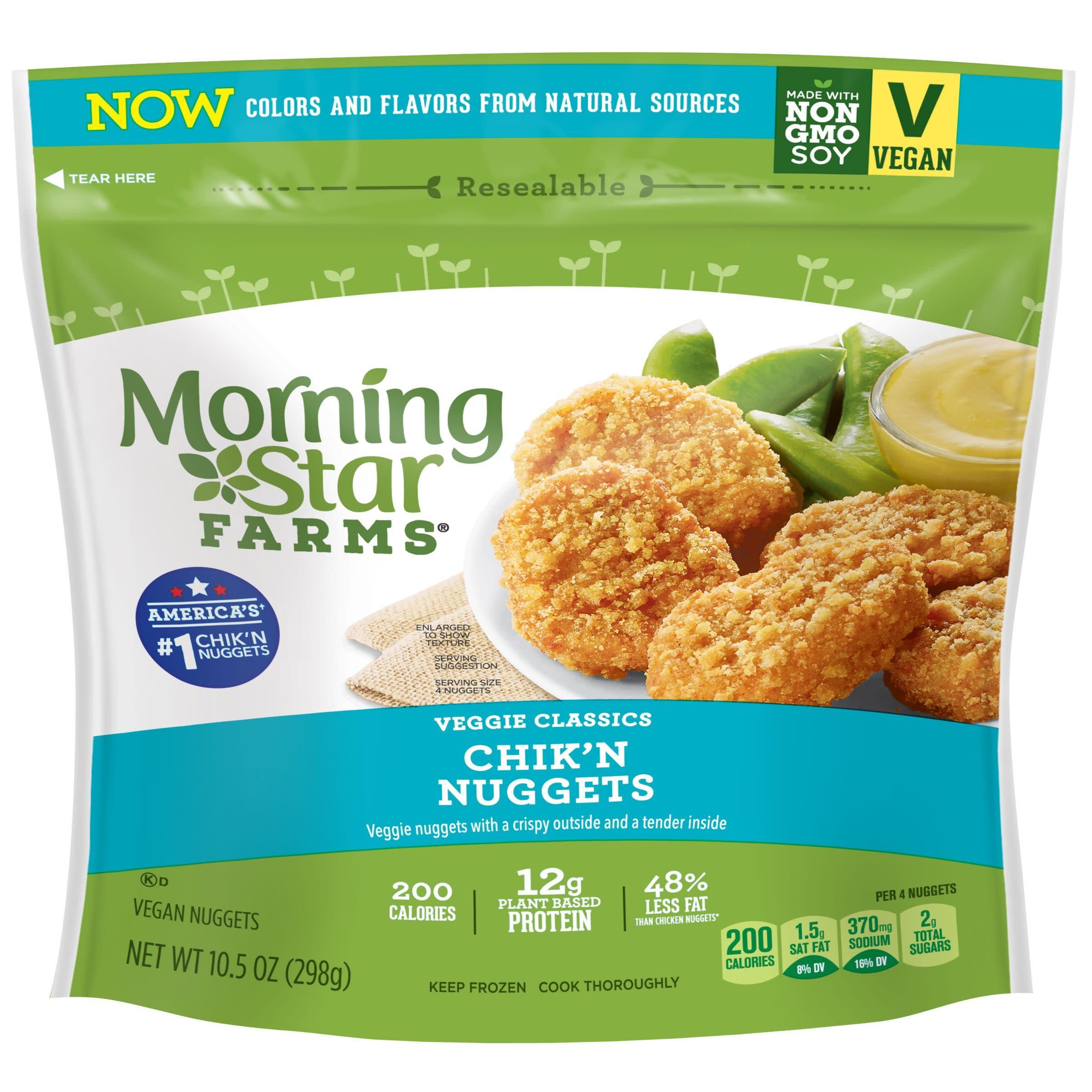 MorningStar Farms Original Meatless Chicken Nuggets  10.5 Oz (Frozen)