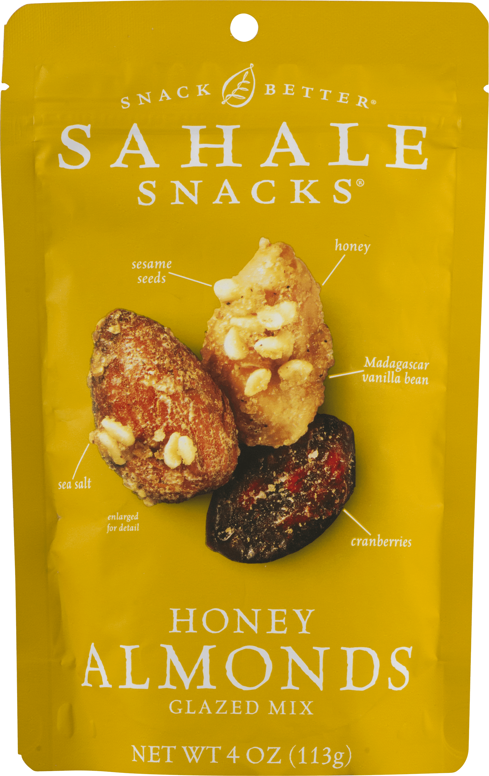 Sahale Snacks Honey Almonds - 4.0 Oz