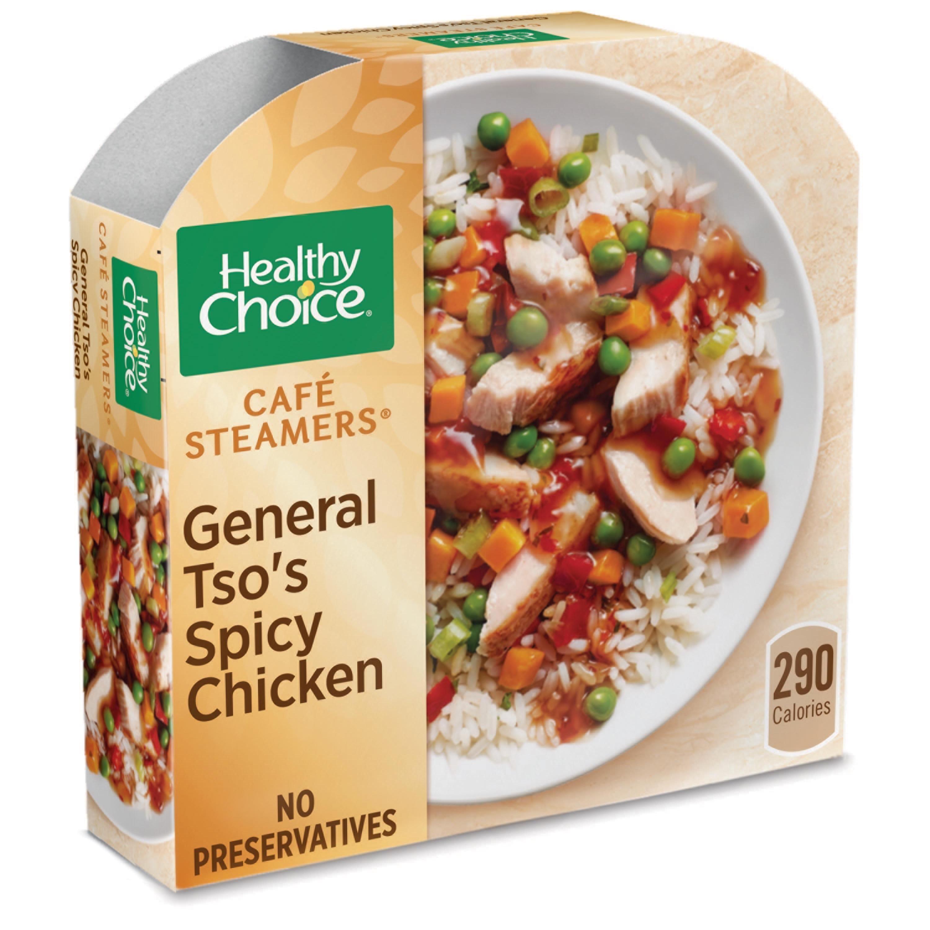 Healthy Choice Cafe Steamers Frozen Dinner General Tsos Spicy Chicken 10.3 Ounce