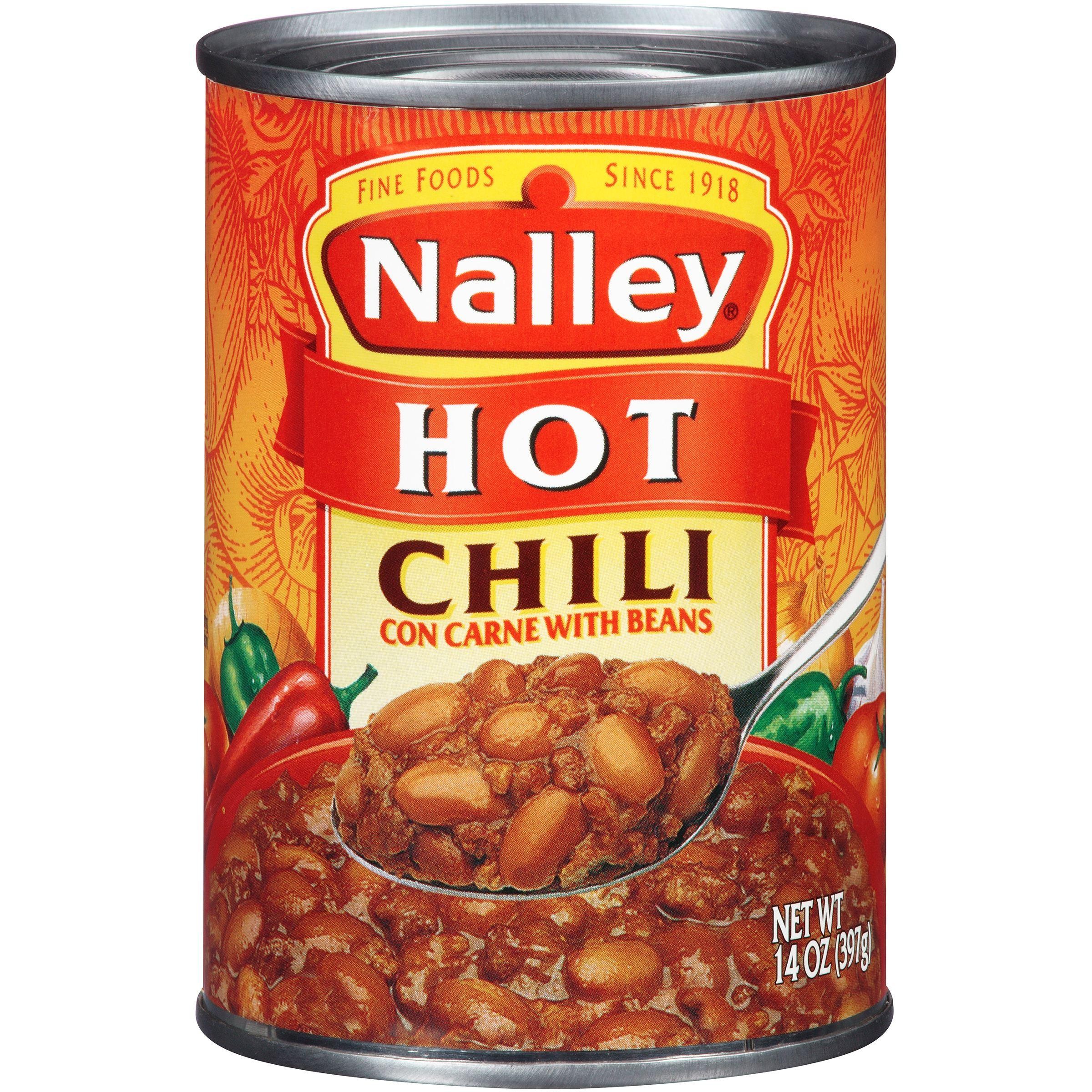 Nalley Hot Chili Con Carne with Beans 15 Oz