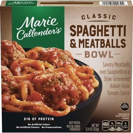 Marie Callender Spaghetti & Meatballs -Bowls-