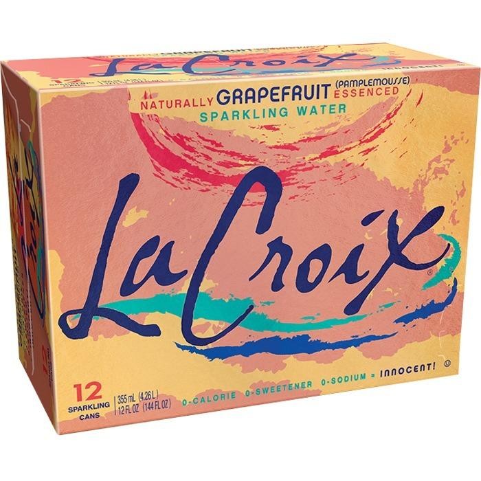 12 pk Water Lacroix Grapefruit (12 oz)