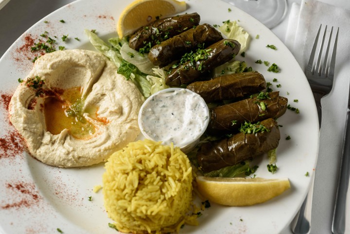 Grape Leaves Plate