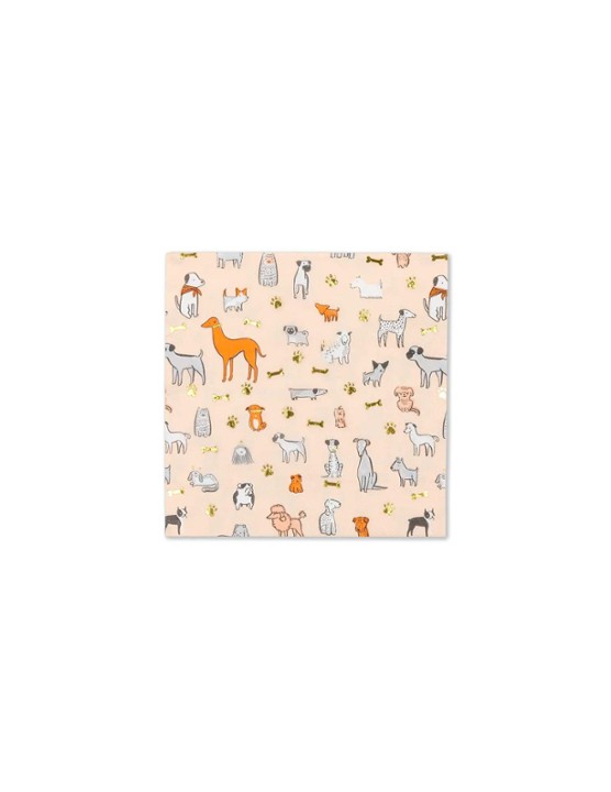 Bow Wow Large Napkins - 16 Pk.