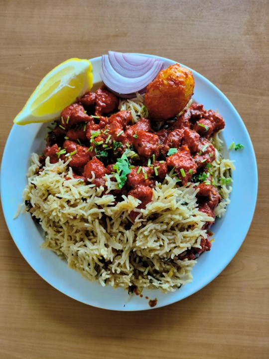 Ghee Roast Chicken Pulao