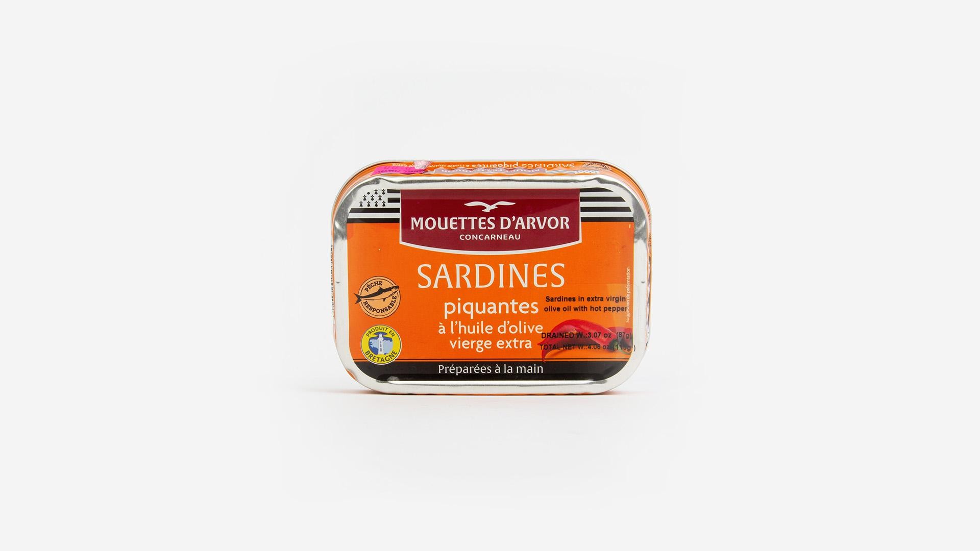 Les Mouettes D'Arvor Sardine in Chilli Pepper & EVOO