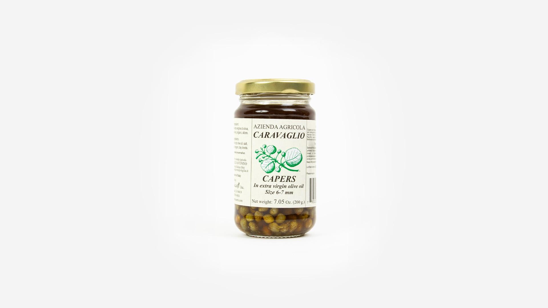 Caravaglio Capers in Extra Virgin Olive Oil
