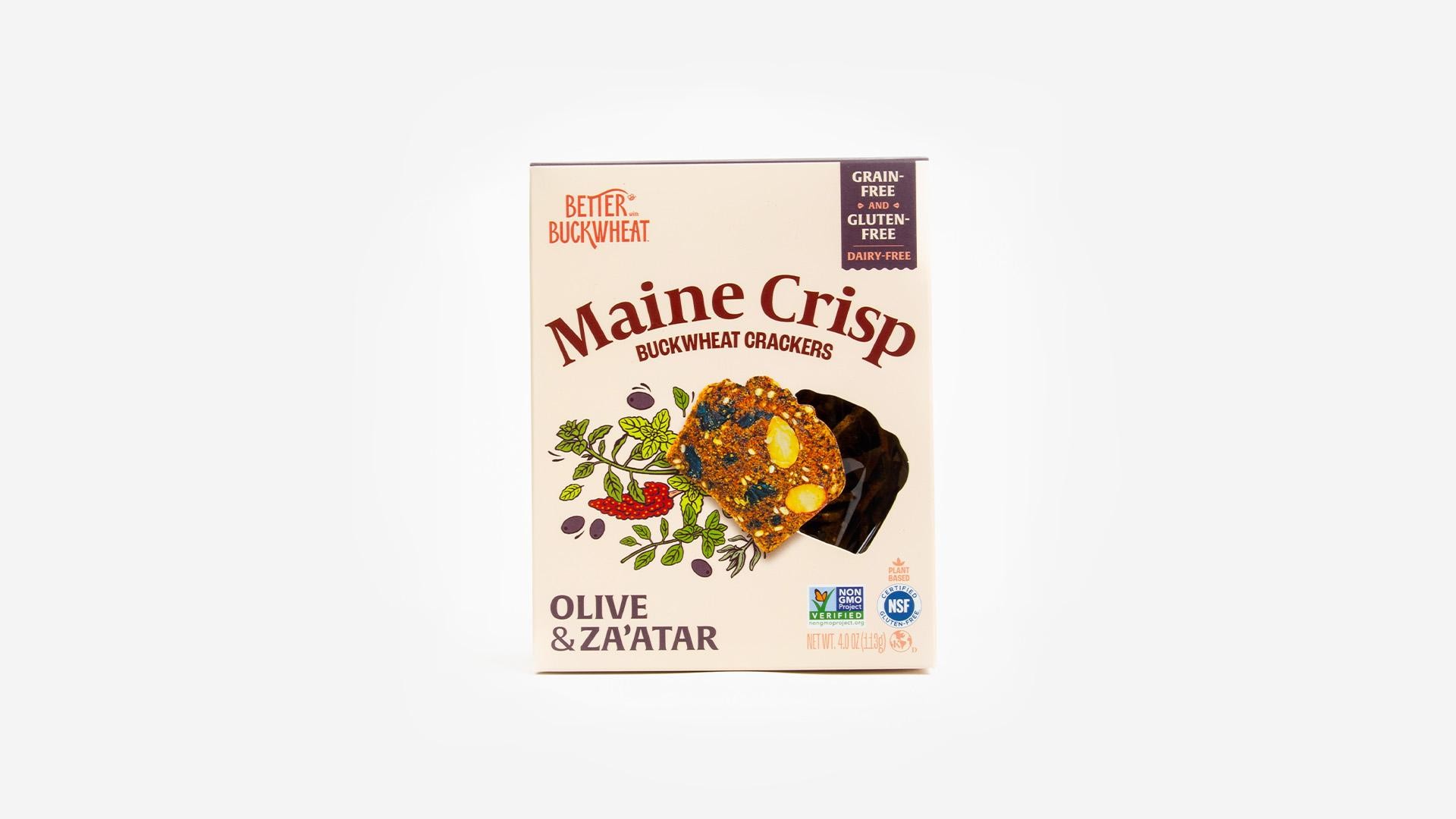 Maine Crisp GF Olive & Za'atar Crackers