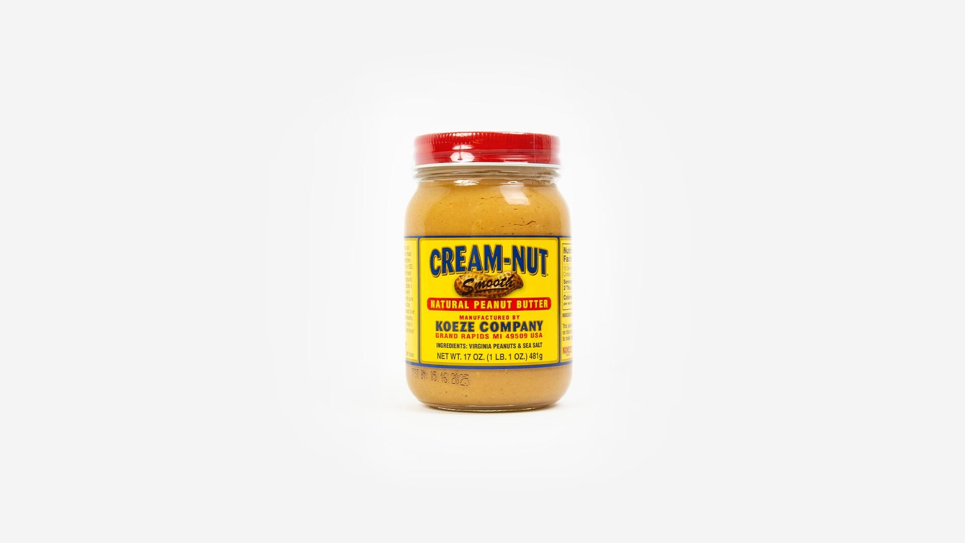 Koeze Company Cream-Nut Smooth Natural Peanut Butter