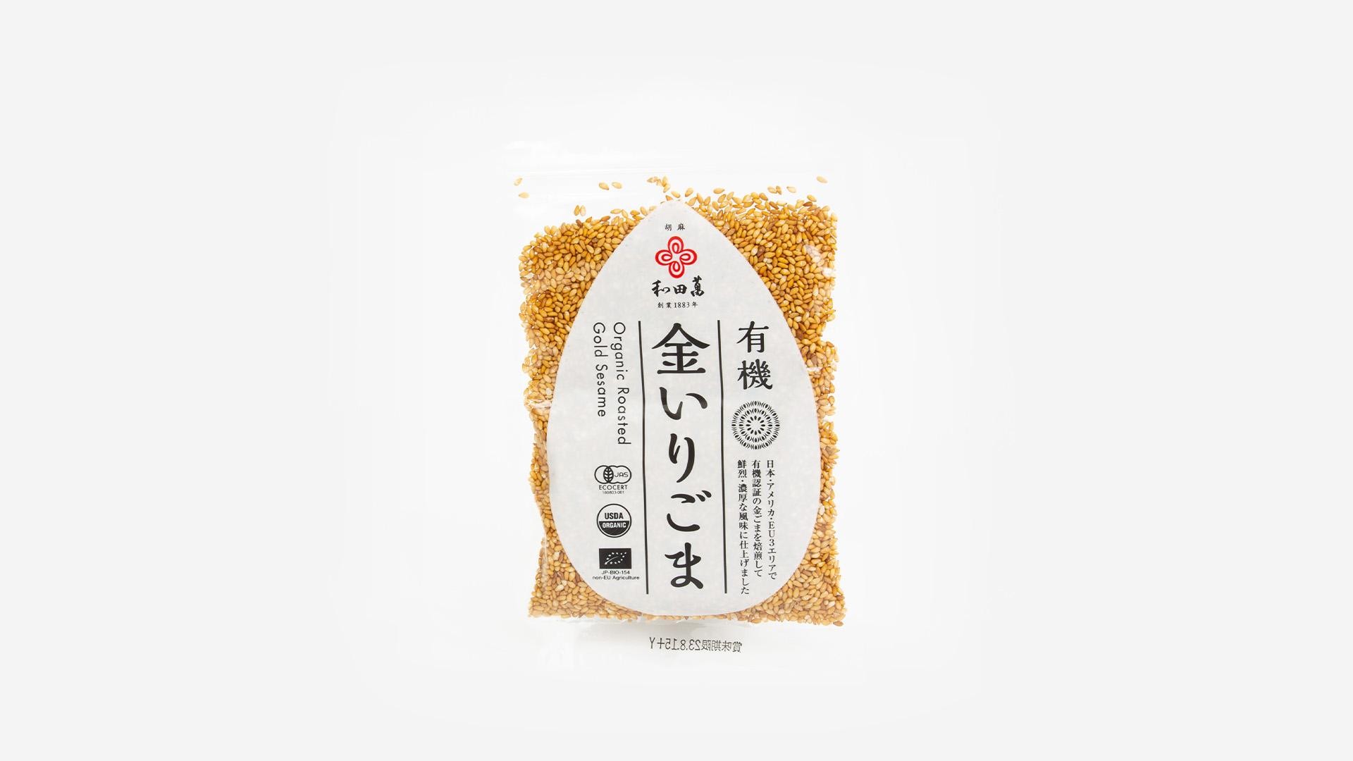 Roasted Organic Gold Sesame Seeds