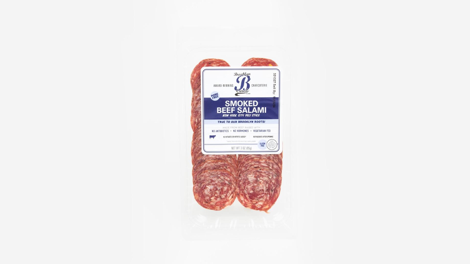 Brooklyn Cured Sliced Smoked Beef Salami