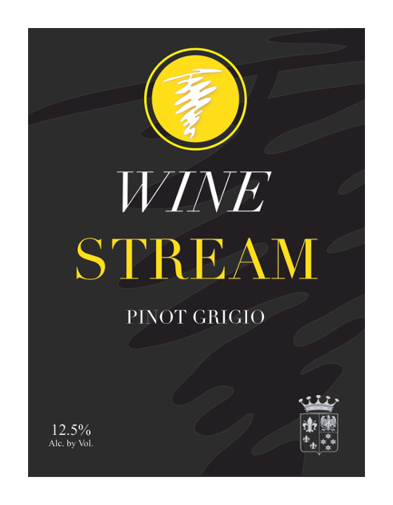 Glass of Pinot Grigio by Wine Stream