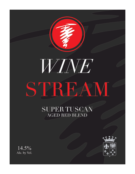 Glass of Super Tuscan Red by Wine Stream