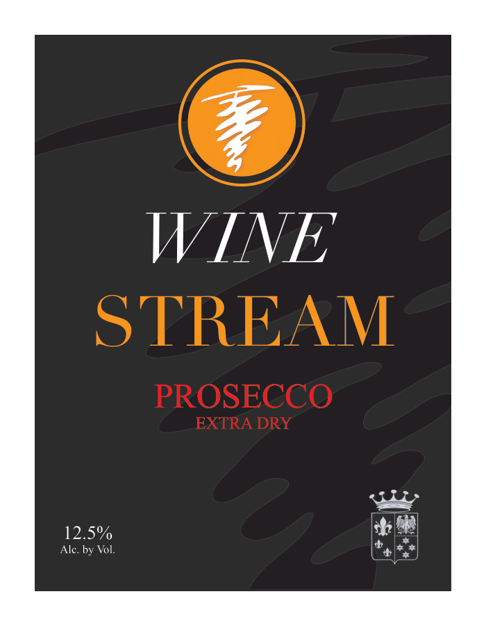 Glass of Prosecco by Wine Stream