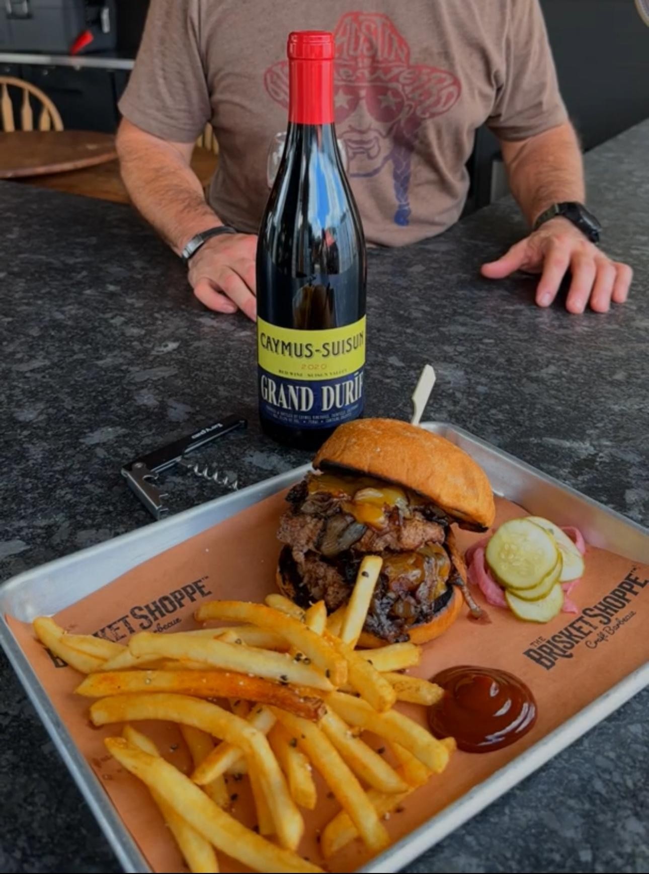 The Brisket Shoppe - Wagyu Burger & Wine Pairing