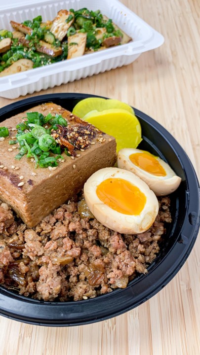 Taiwanese Braised Tofu / Ground pork over Rice
