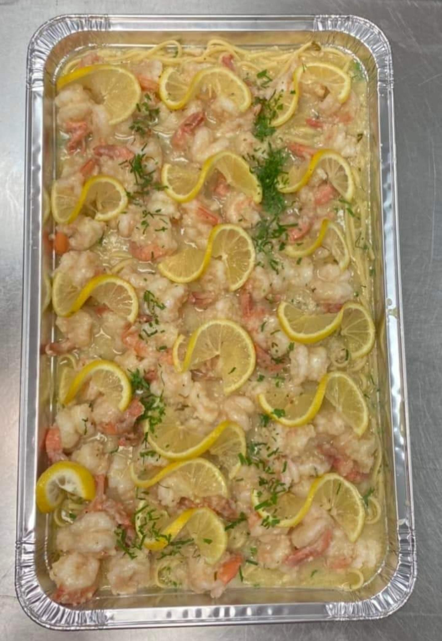 Shrimp Scampi (Sauteed in lemon, white wine and butter sauce)