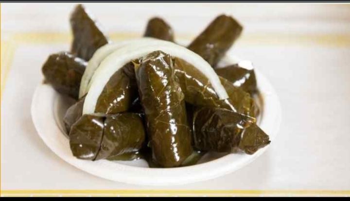 Grape leaves+pitta+tzatziki