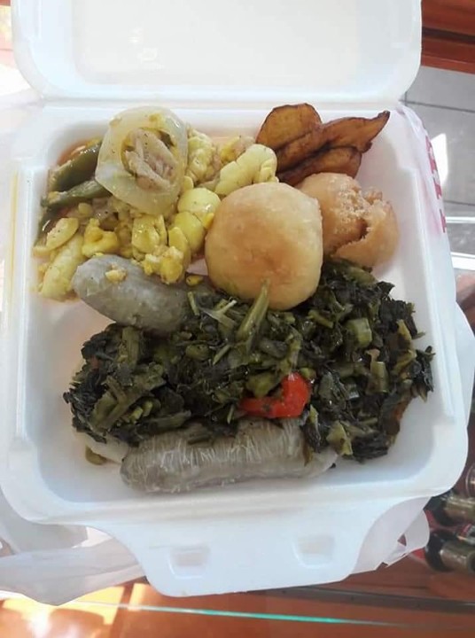 Callaloo/Colored greens & Saltfish only Breakfast
