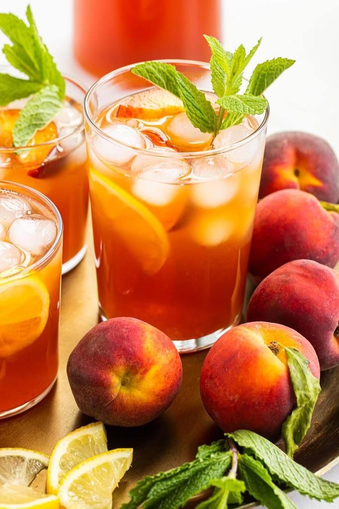 Iced Peach Green Tea