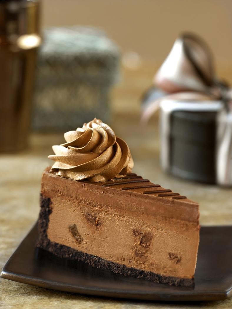 Godiva Chocolate Cheesecake Slice