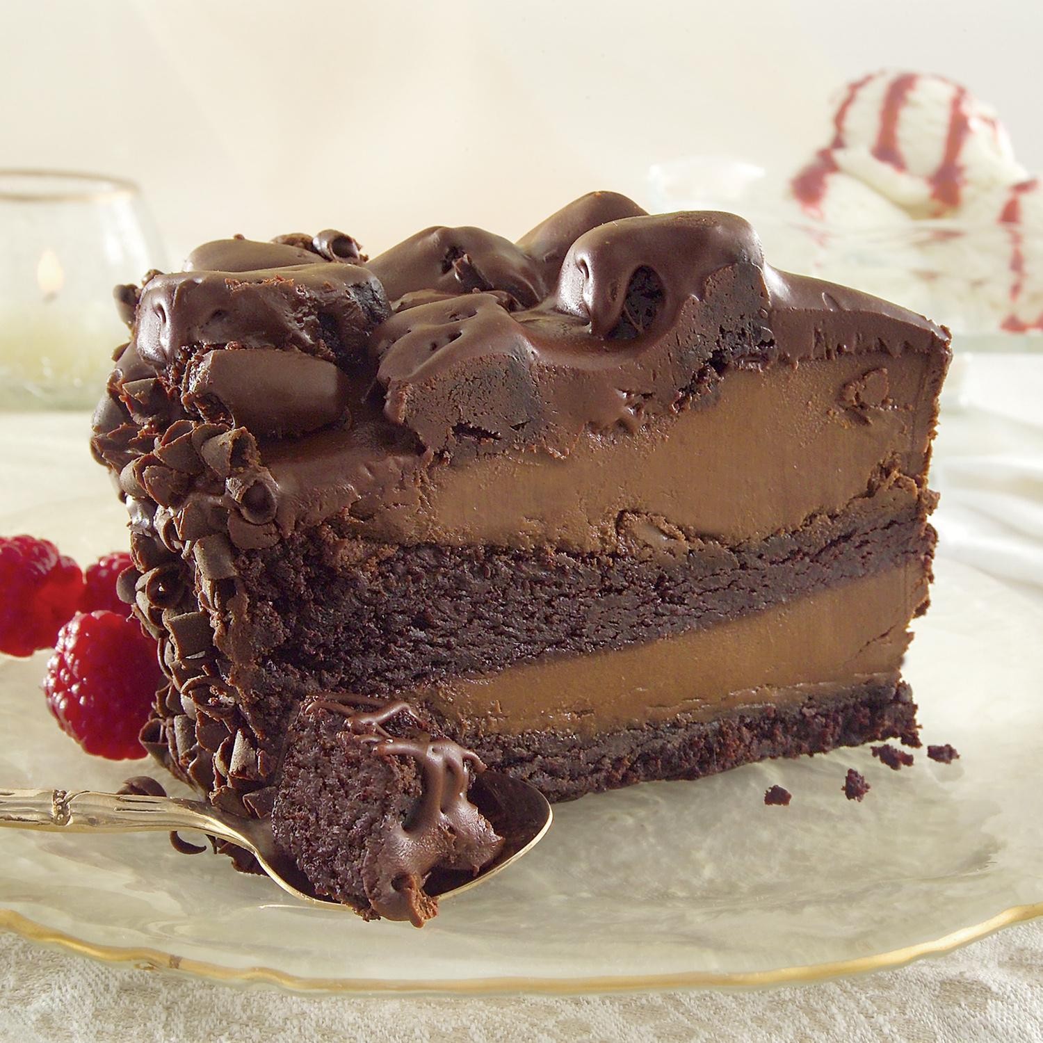 Chocolate Lovin Spoon Cake Slice
