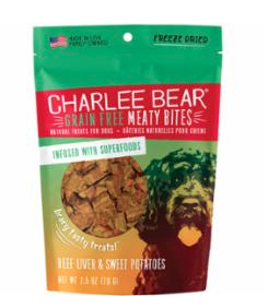 Charlee Bear - Meaty Bites 2.5oz - Beef Liver & Sweet Potato