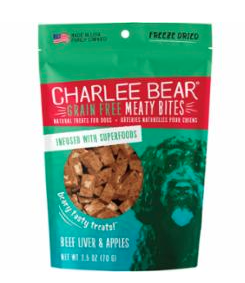Charlee Bear - Meaty Bites 2.5oz - Beef Liver & Apple
