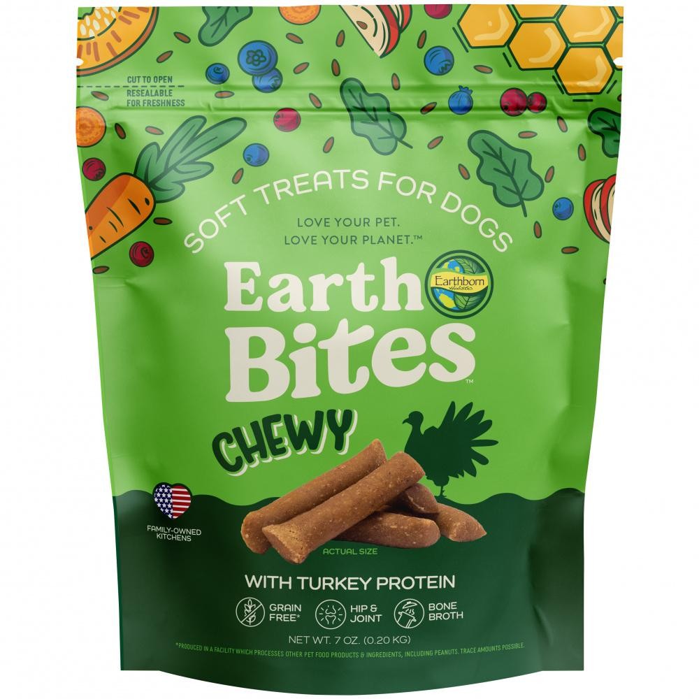 Earthbites Chewy Turkey Dog Treats - 7 Oz