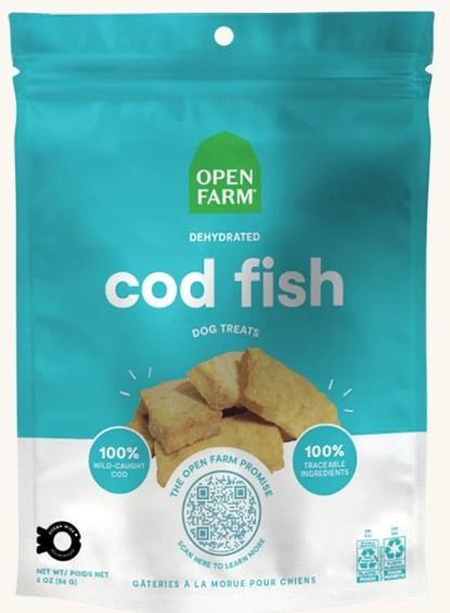 Open Farm Dehydrated Cod Fish Dog Treats - 2 Oz