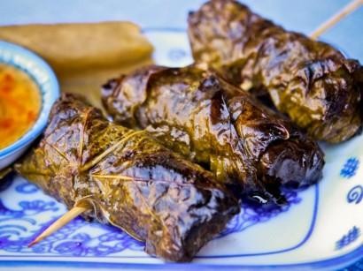 A7 Grilled Beef in Grape Leaves