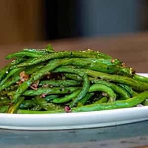 Sichuan Blistered Green Beans (v)