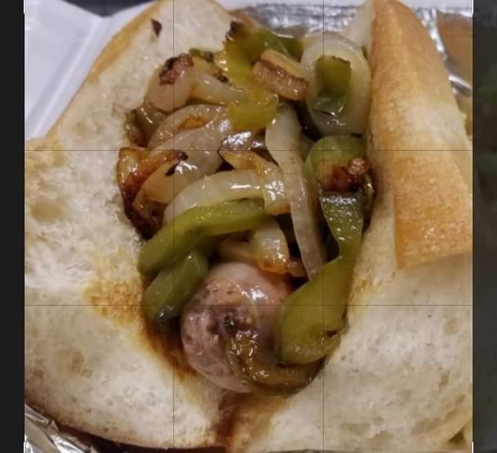 SAUSAGE WITH PEPPERS AND ONIONS GRINDER