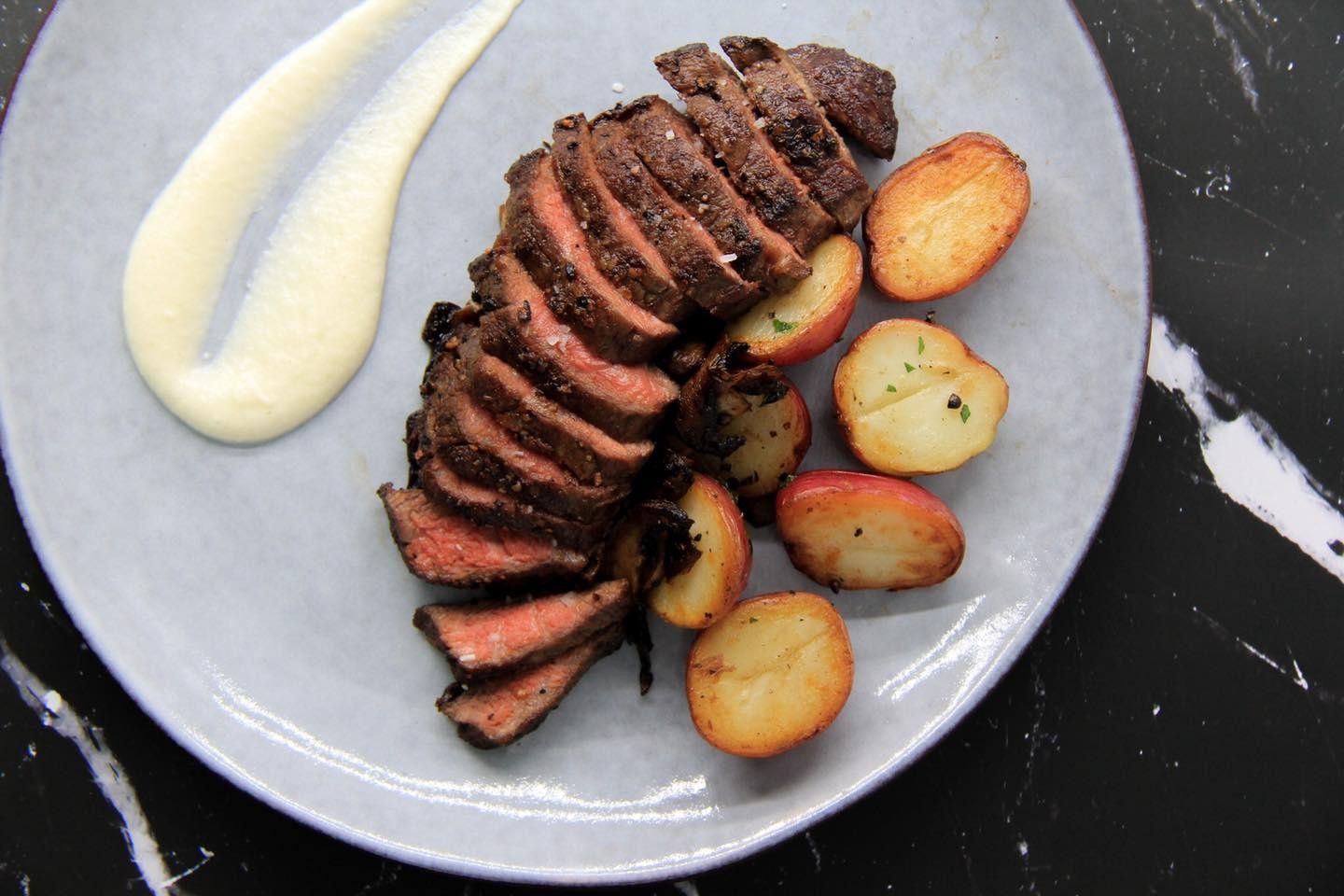 Cast Iron Seared Domestic Wagyu Pub Steak