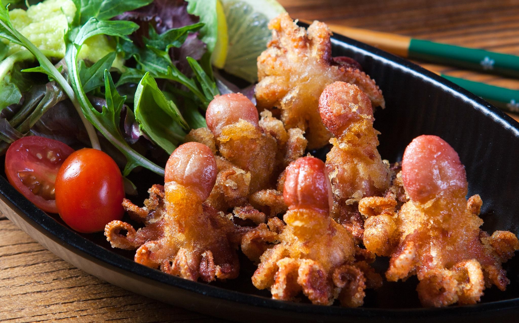 FRIED BABY OCTOPUS