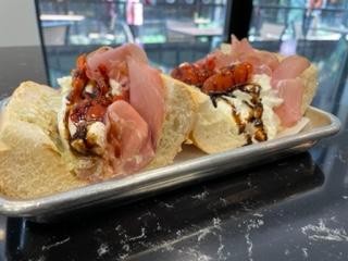 Prosciutto and Burrata Sandwich - Long