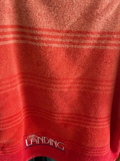 Beach Towels - Coral/Red Stripes