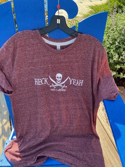 Heck Yeah T-Shirt - Burgandy S