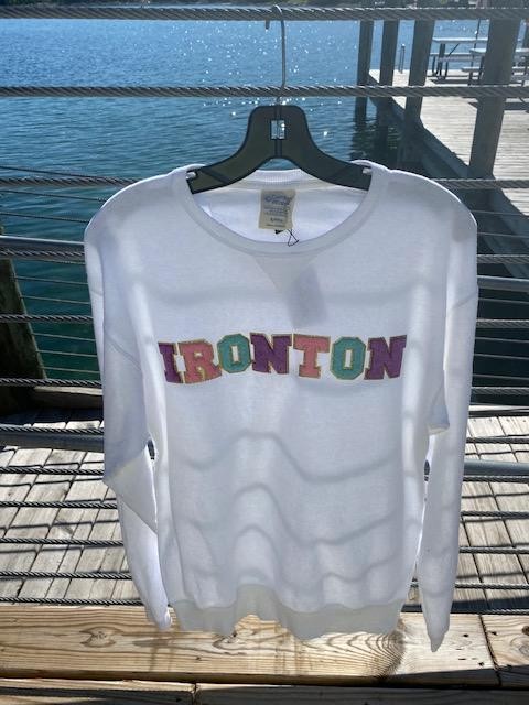 Chenille Ironton Sweatshirt - White L