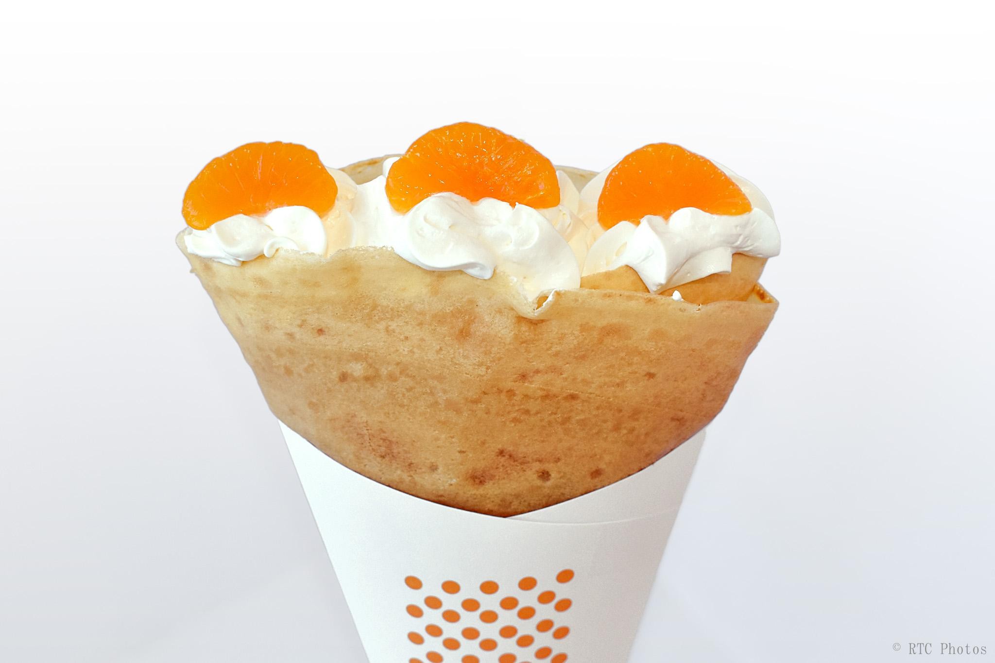 15. Mandarin orange & whipped cream