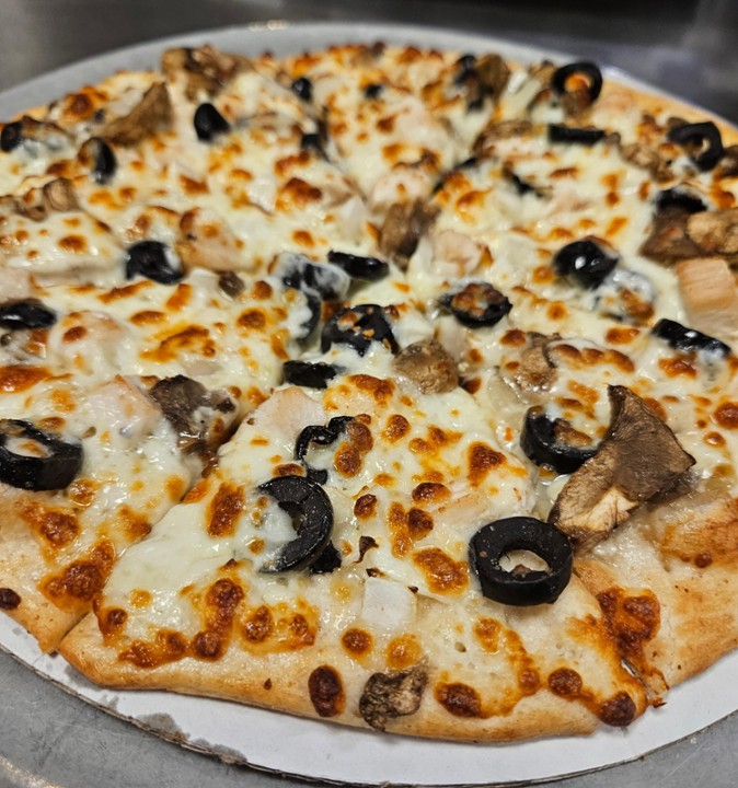 10" White Garlic Pizza