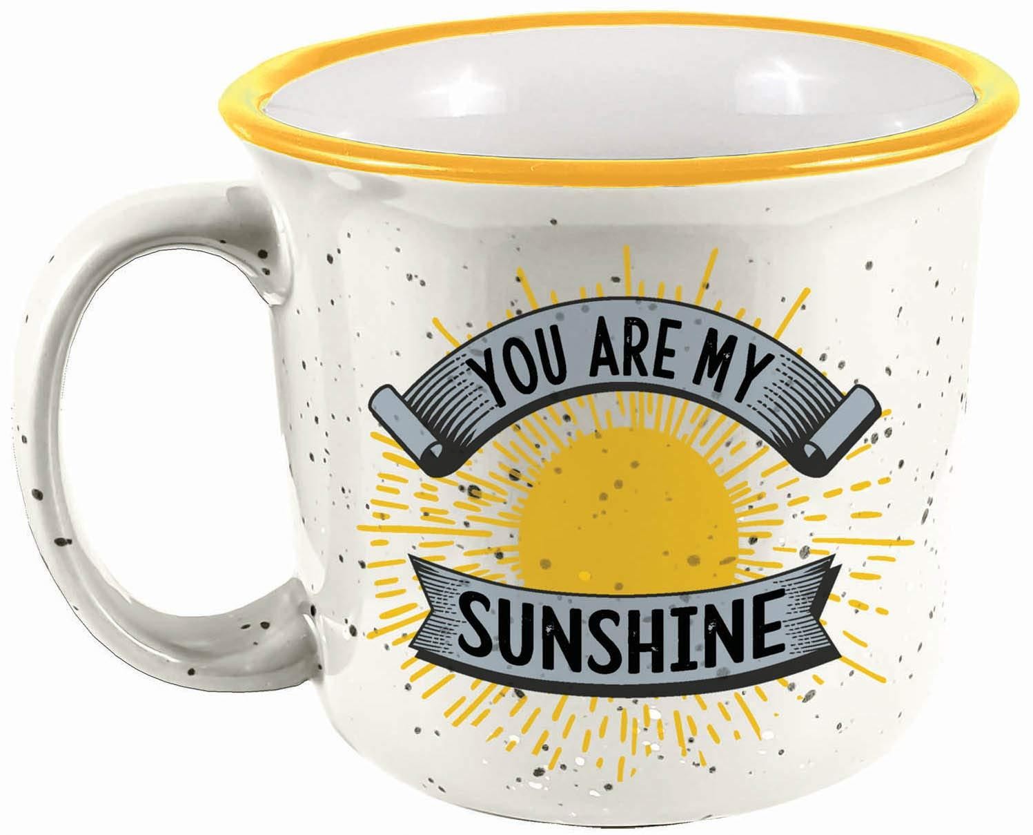Spoontiques 21519 You Are My You Are My Sunshine Camper Mug  14 Ounces  White