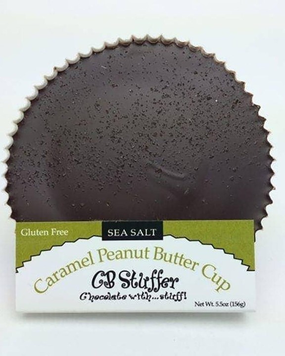 CB Stuffer Dark Chocolate Sea Salt Caramel Giant Peanut Butter Cup
