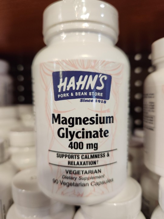 Magnesium Glycinate 400mg  90 Vegetarian Capsules