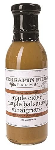 Terrapin Ridge Farms Apple Cider Maple Balsamic Vinaigrette Salad Dressing – One 12 Fluid Ounce Bottle