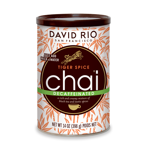 David Rio Decaf Tiger Spice Chai, Powdered Tea, 14 Oz