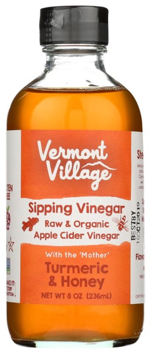 Vermont Village Turmeric Honey Apple Cider Vinegar (Org.) - 8 Oz