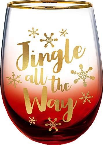 Spoontiques Jingle All the Way Stemless Glass