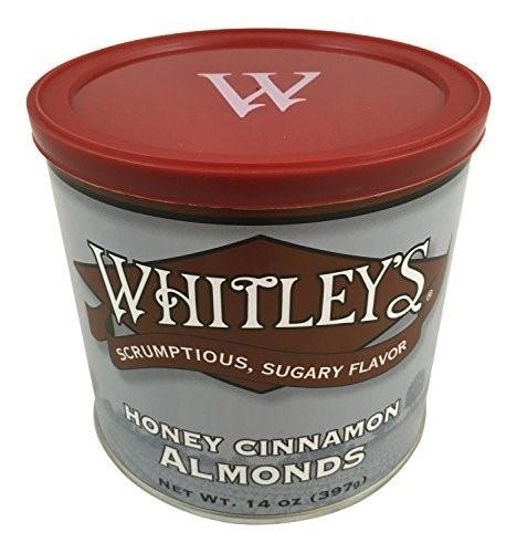 Whitleys Honey Cinnamon Almonds 14 Oz.
