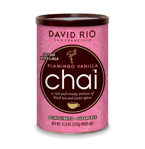 David Rio Flamingo Vanilla Decaf Sugar-Free Chai  Powdered Tea  11.9 Oz